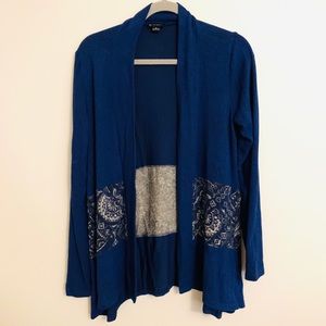 New Directions Tribal Print Cardigan